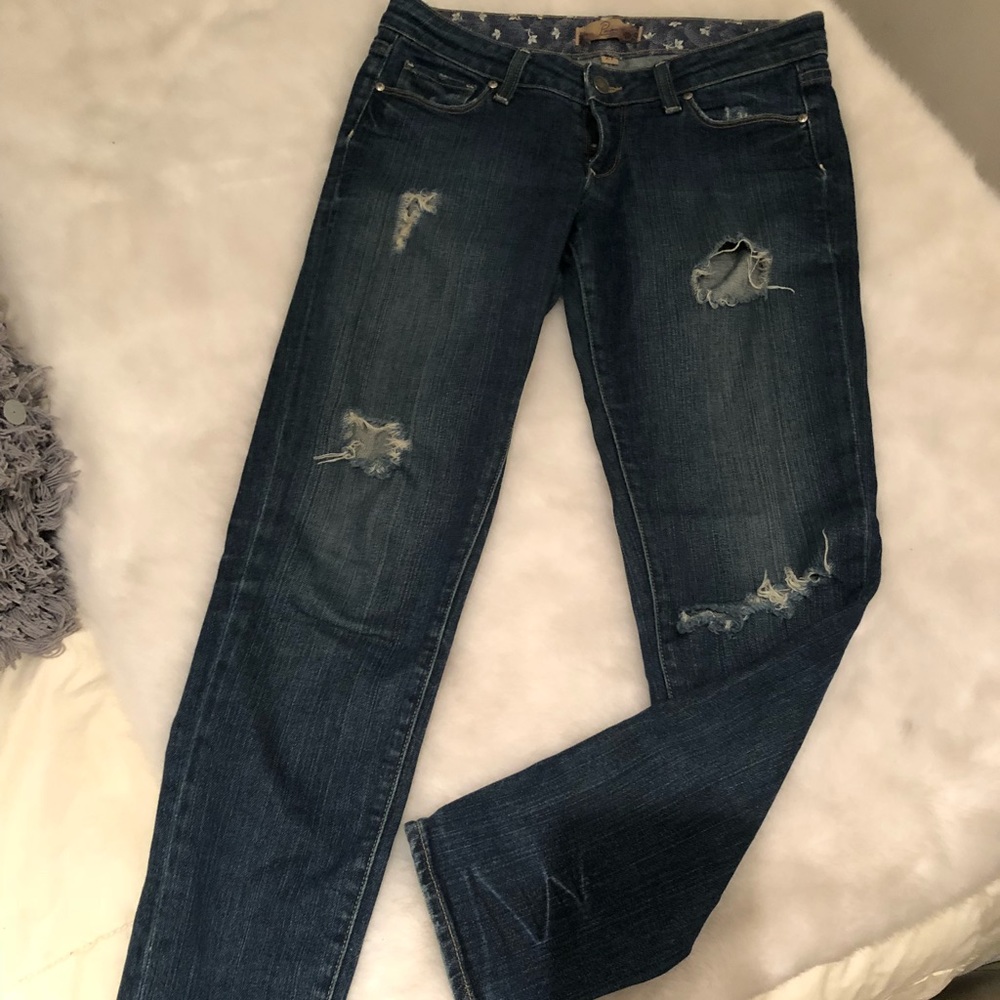 {paige distressed denim}